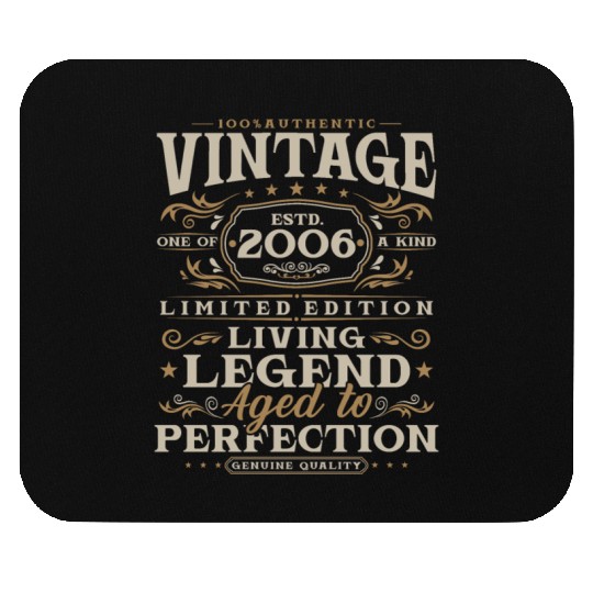 Vintage 2006 year born birthday gift Mouse Pads