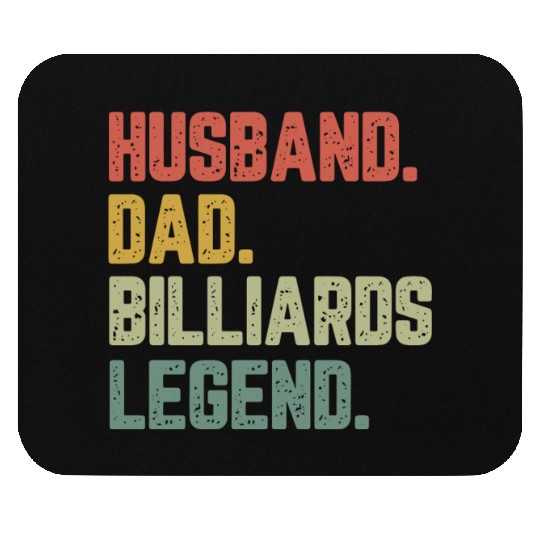 Husband Dad Billiards Legend Funny Father Mouse Pads