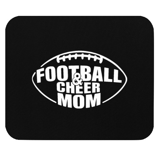 Football & Cheer Mom - Proud Support for Your Kids Mouse Pads