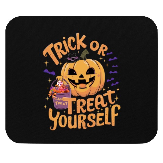 Trick or Treat Yourself Halloween Mouse Pads