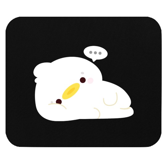 Tired Duck Mouse Pads