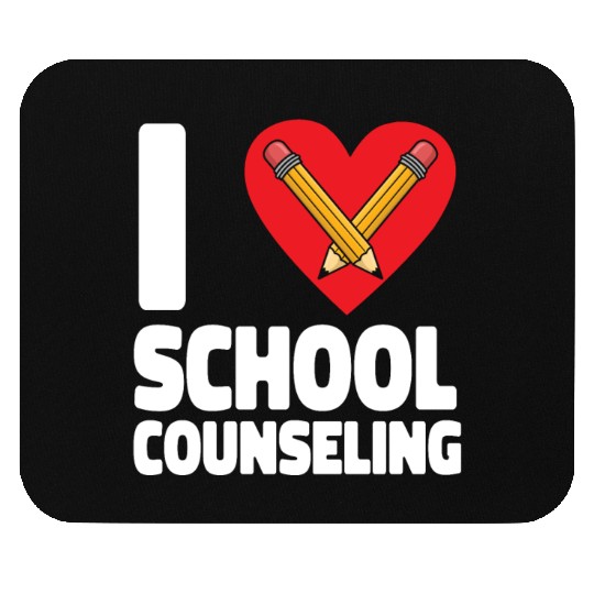 School Counselor Heart I (Heart) Mouse Pads