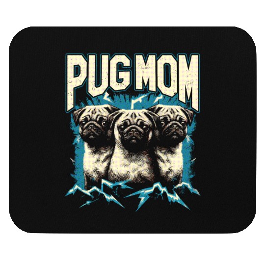 Pug Mom Bootleg Mouse Pads