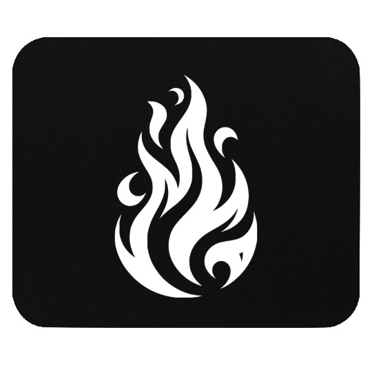 T Tattoo Flames Fire Illustration Design Mouse Pads