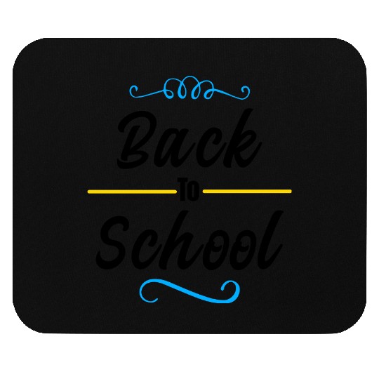 back to school typography design Mouse Pads