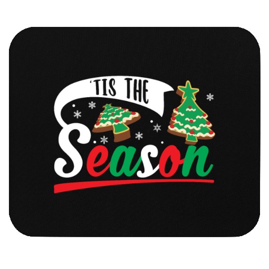 Tis The Season Christmas Cakes Retro Xmas Pajamas Mouse Pads