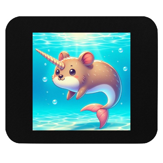 The narwhal-qoukka Mouse Pads