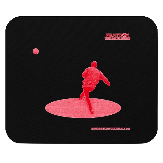 Red and Pink Knuckleball 18 Mouse Pads
