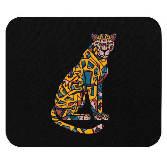 Colorful Geometric Leopard Art Mouse Pads