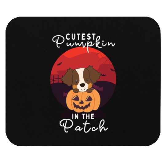 Australian Shepherd cutest pumpkin in the patch Mouse Pads