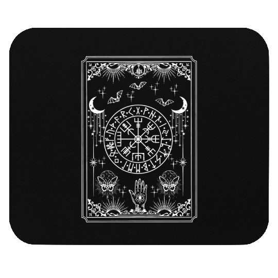 Tarot Card Magic Symbol Celestial Moon Witchy Mouse Pads