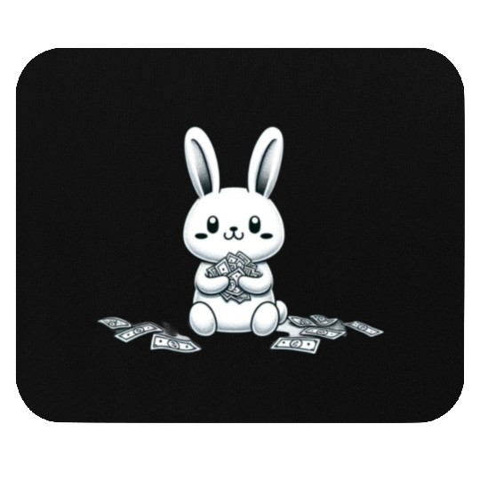 lucky money rabbit Mouse Pads