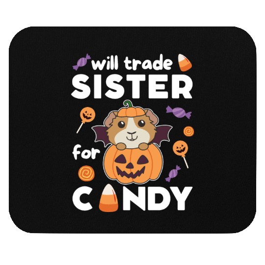 Guinea Pig Halloween Trade Sister For Candy Mouse Pads