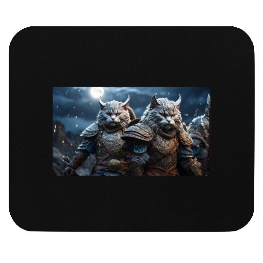 Viking cat lover scandinavia nordic norse valhalla Mouse Pads