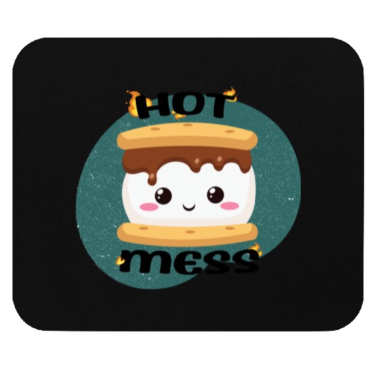 Hot Mess Kawaii S'more Meme Mouse Pads