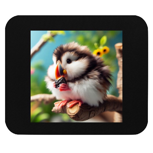 The atlantic puffer-hamster Mouse Pads