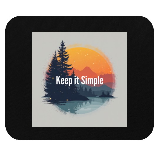 keep it simple trends Mouse Pads