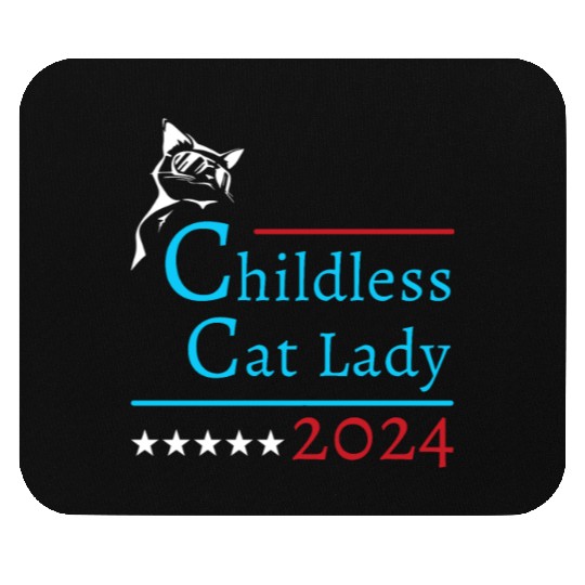 "Childless Cat Lady" Kamala Harris 2024 Mouse Pads