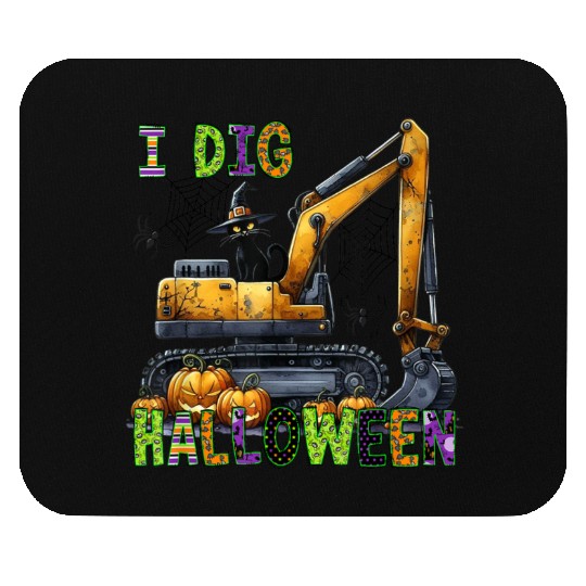 Construction Halloween Toddler I Dig Halloween Exc Mouse Pads