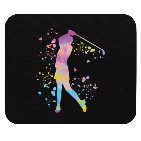 Golfer Colorsplash Kids Miniature Golf Mouse Pads