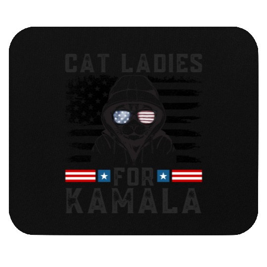 Cat ladies for kamala Harris 2024 Mouse Pads