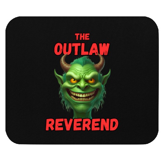 Outlaw Reverend Green Demon Mouse Pads