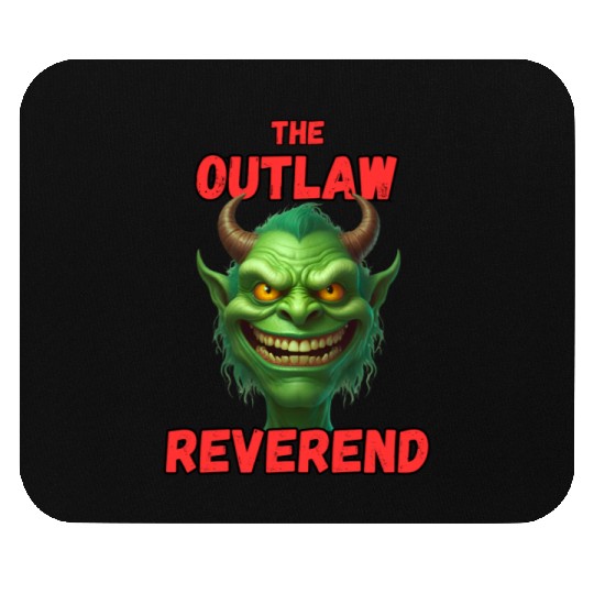 Outlaw Reverend Green Demon Mouse Pads