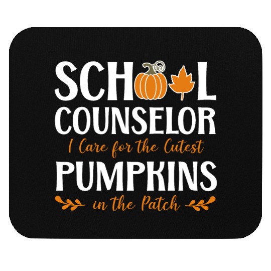 School Counselor Pumpkin Fall Mouse Pads