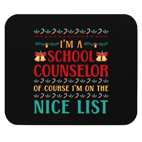 School Counselor Christmas Ugly Mouse Pads