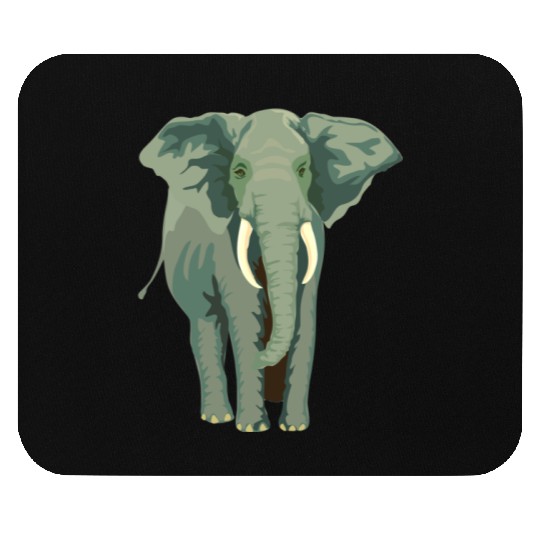 Elephant Face Funny Mouse Pads - Funny Animal Face Lover