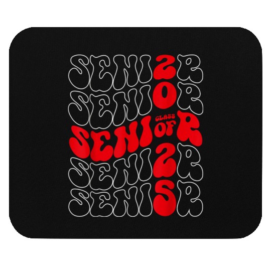 Class of 2025 Senior 2025 Graduation Groovy Back T Mouse Pads