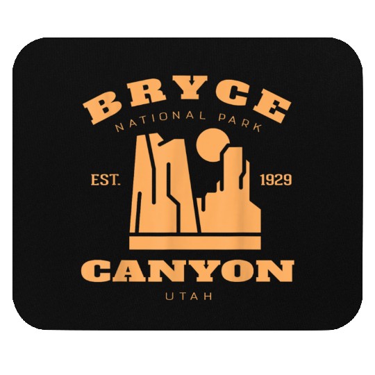 Vintage Bryce Canyon National Park Utah Hiking Cam Mouse Pads