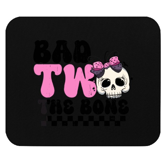 Bad Two The Bone Birthday 2nd Toddler Halloween Mouse Pads