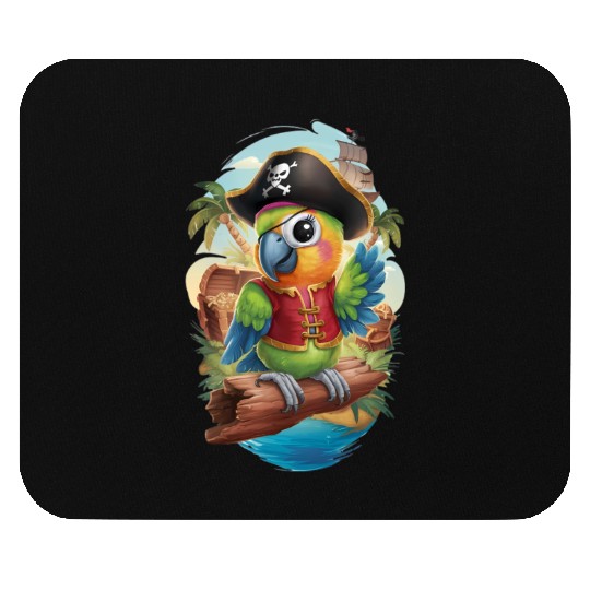 Pirate Parrot Adventure Mouse Pads