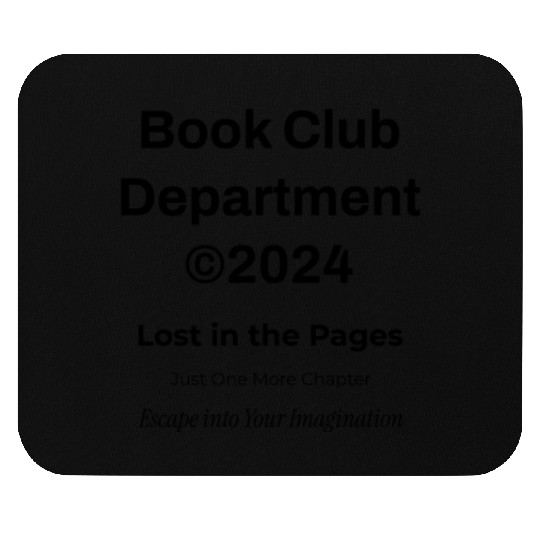 "Book Club" Y2K Streetwear Typography Mouse Pads