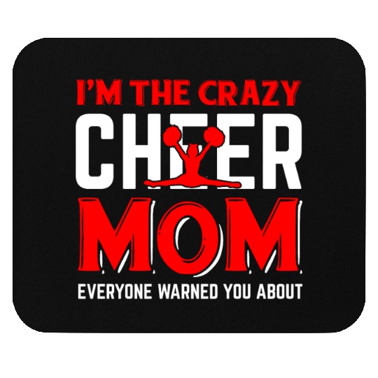 Crazy Cheer Mom Cheerleading Mommy Mother's Day Mouse Pads
