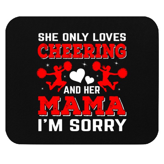 Loves Cheer Mom Cheerleading Mommy Mother's Da Mouse Pads