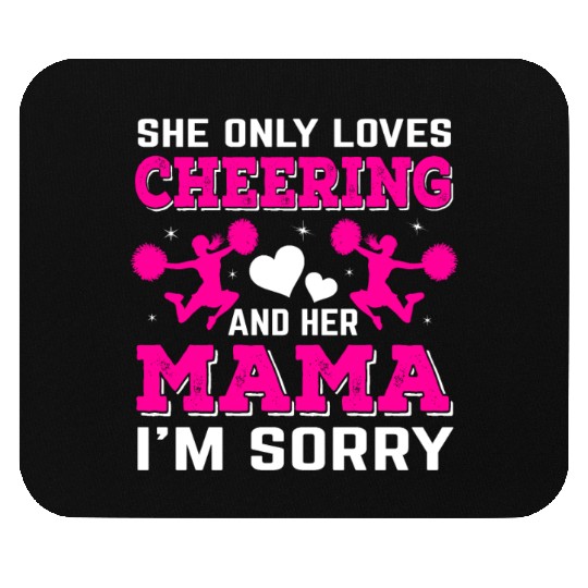 Loves Cheer Mom Cheerleading Mommy Mother's Da Mouse Pads