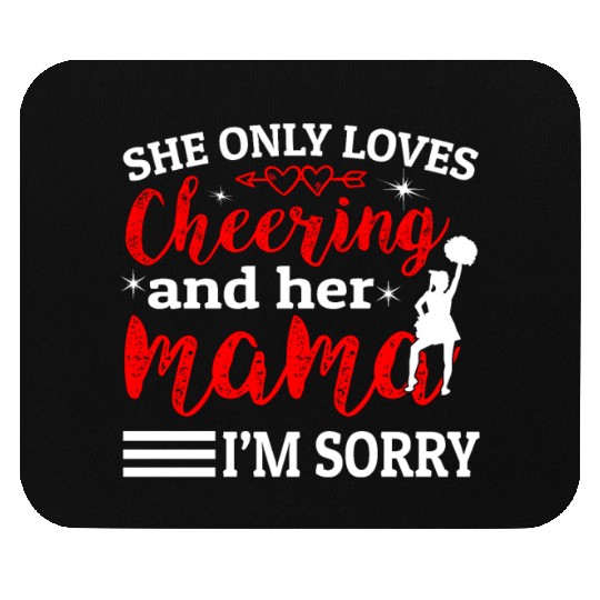 Loves Cheer Mom Cheerleading Mommy Mother's Da Mouse Pads