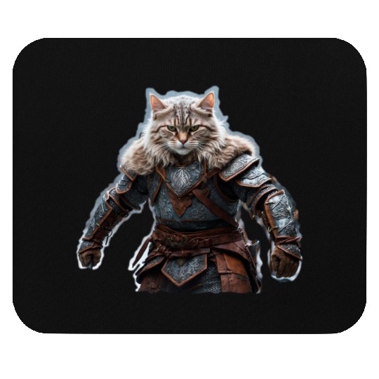 VIking cat Valhalla calling Mouse Pads