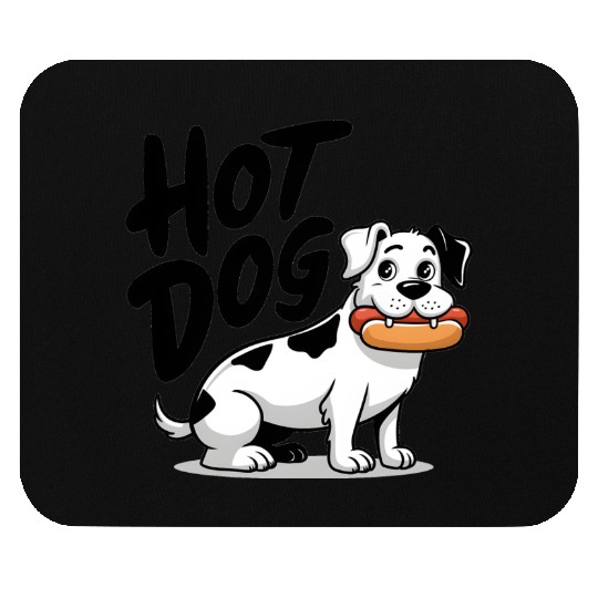 Hot dog - dog Mouse Pads