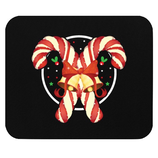 Candy Canes Christmas Matching Group Xmas Holiday Mouse Pads