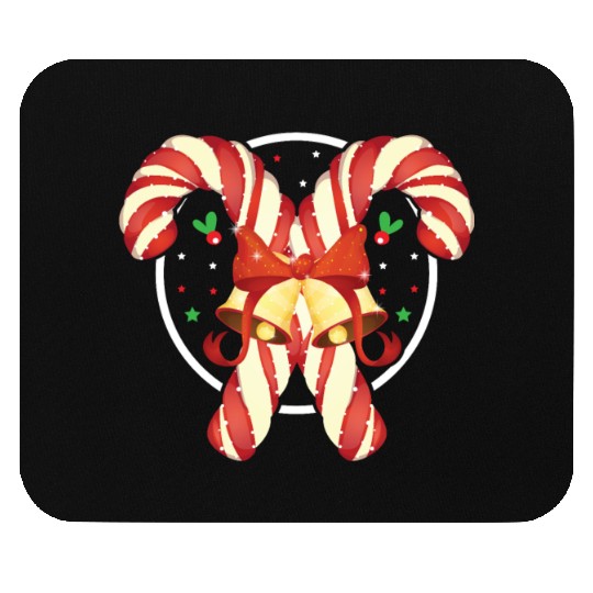 Candy Canes Christmas Matching Group Xmas Holiday Mouse Pads