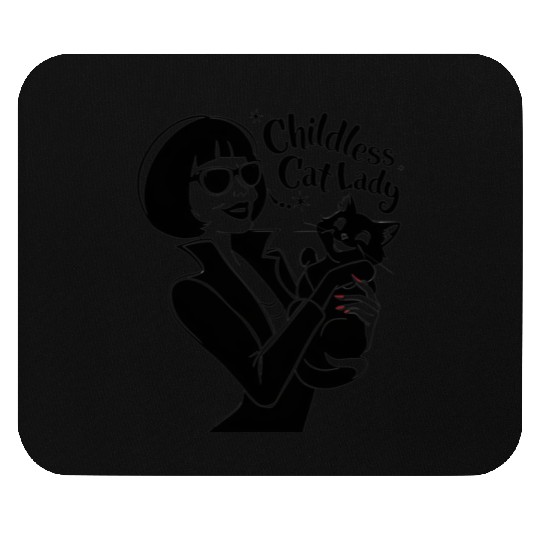 Childless Cat Lady Kamala Harris Mouse Pads