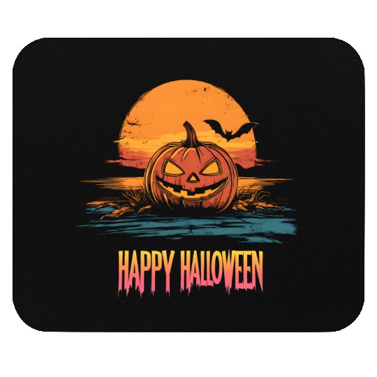 Halloween Scary Pumpkin Surf Mouse Pads