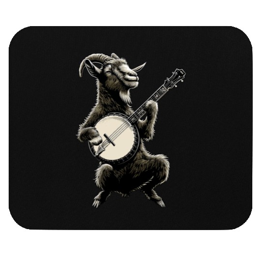Goat Farm Animal Farmer Bluegrass Banjo Player Mouse Pads