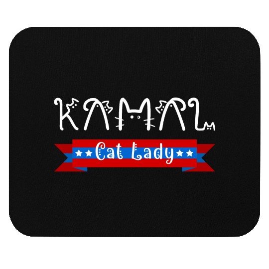 Cat Ladies for Kamala Funny Cat 2024 Harris Mouse Pads