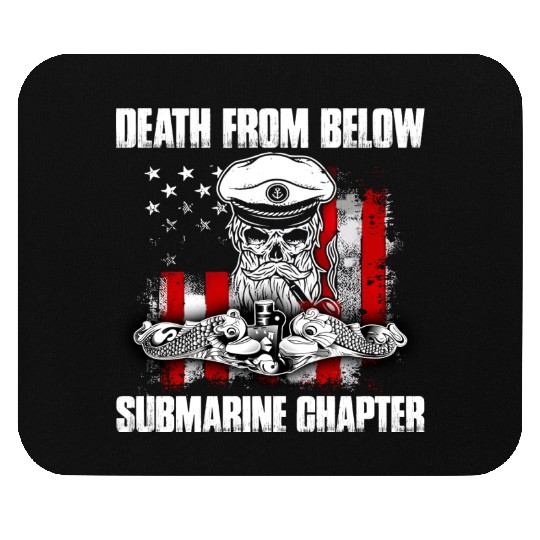 Death From Below Submarine Chapter Patriotic Mouse Pads