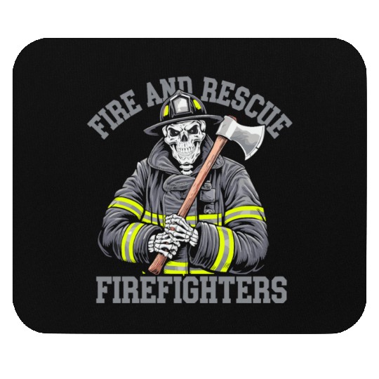 Firefighter - Heroic Fire and Rescue Art Mouse Pads