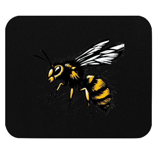 Two Color Wasp Insect Art 1 Mouse Pads